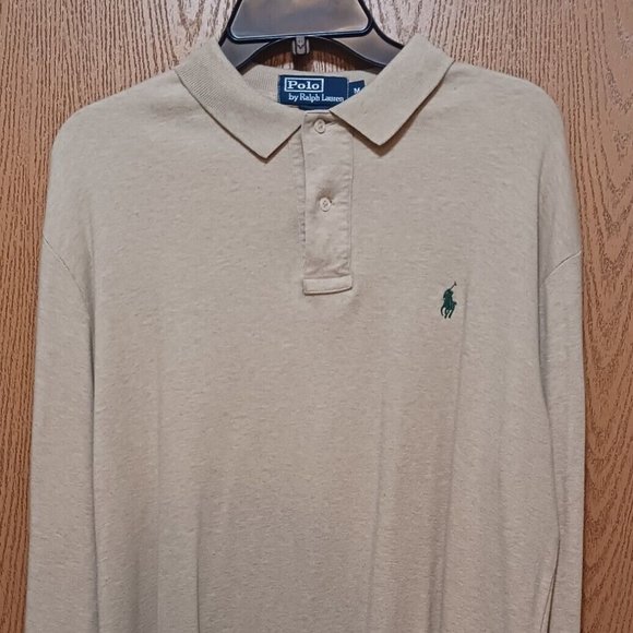 Polo (Ralph Lauren)-(Tan/Brown)-(Long Sleeve)-(Pre-owned)-(Size M)-$25.00 - Picture 2 of 4